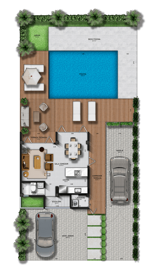 plano de Malé Condominio Punta Canoa