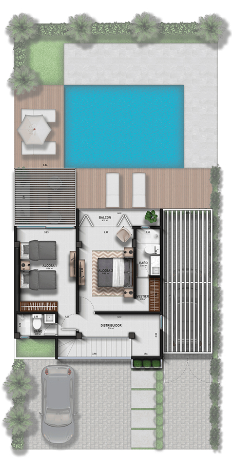 plano de Malé Condominio Punta Canoa