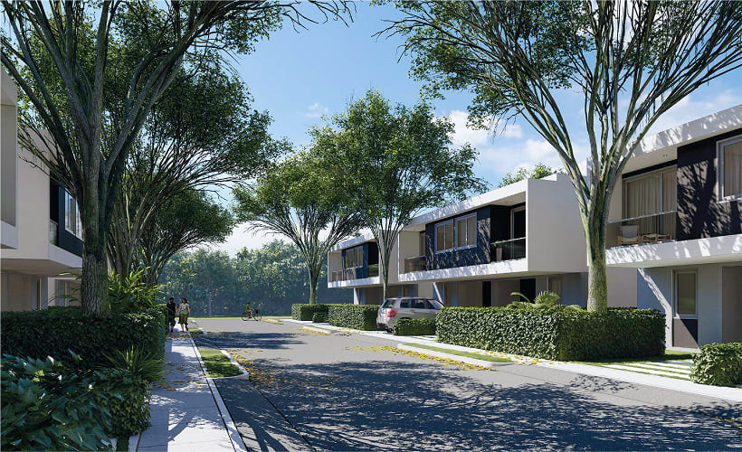 Senderos y zonas verdes Foresta Reservado