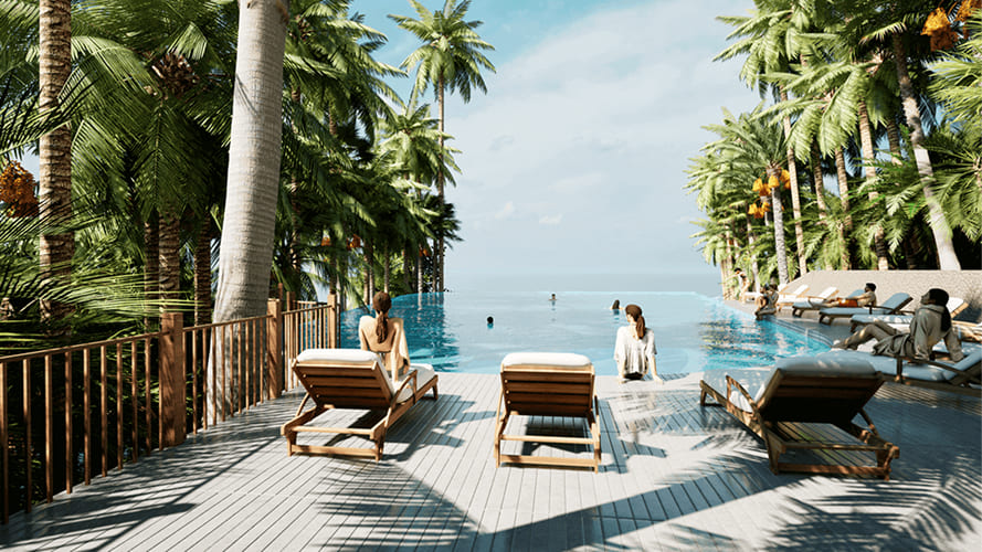 Lotes Malé Condominio frente al mar Punta Canoa Cartagena